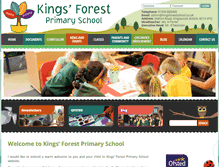 Tablet Screenshot of kingsforestschool.co.uk